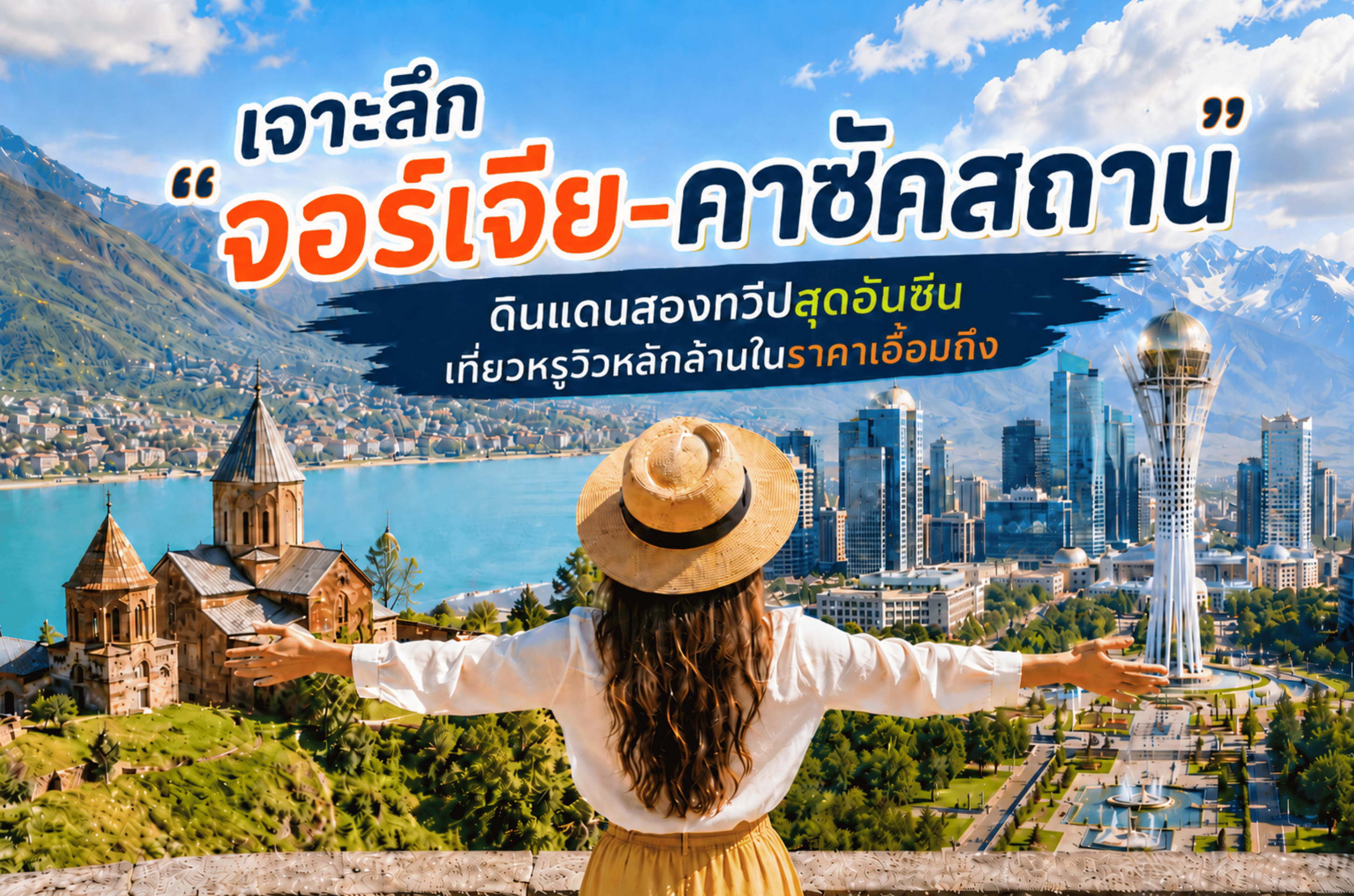 ลบภาพจำเดิมๆ! เจาะลึก'จอร์เจีย-คาซัคสถาน'ดินแดนสองทวีปสุดอันซีนเที่ยวหรูวิวหลักล้านในราคาเอื้อมถึง