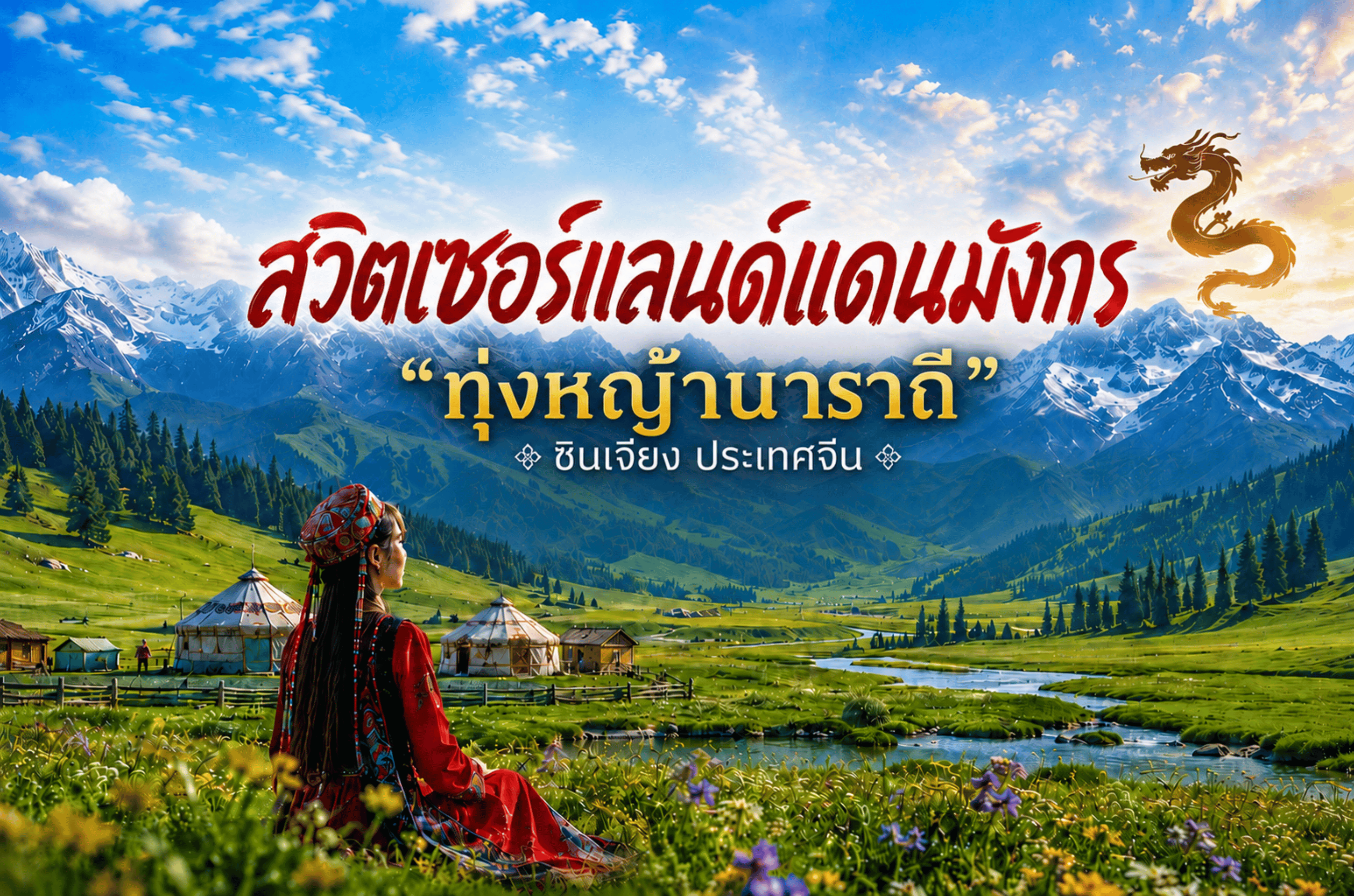 สัมผัส 'สวิตเซอร์แลนด์แดนมังกร' เจาะลึกความงามและตำนาน 'ทุ่งหญ้านาราถี' ซินเจียง ประเทศจีน